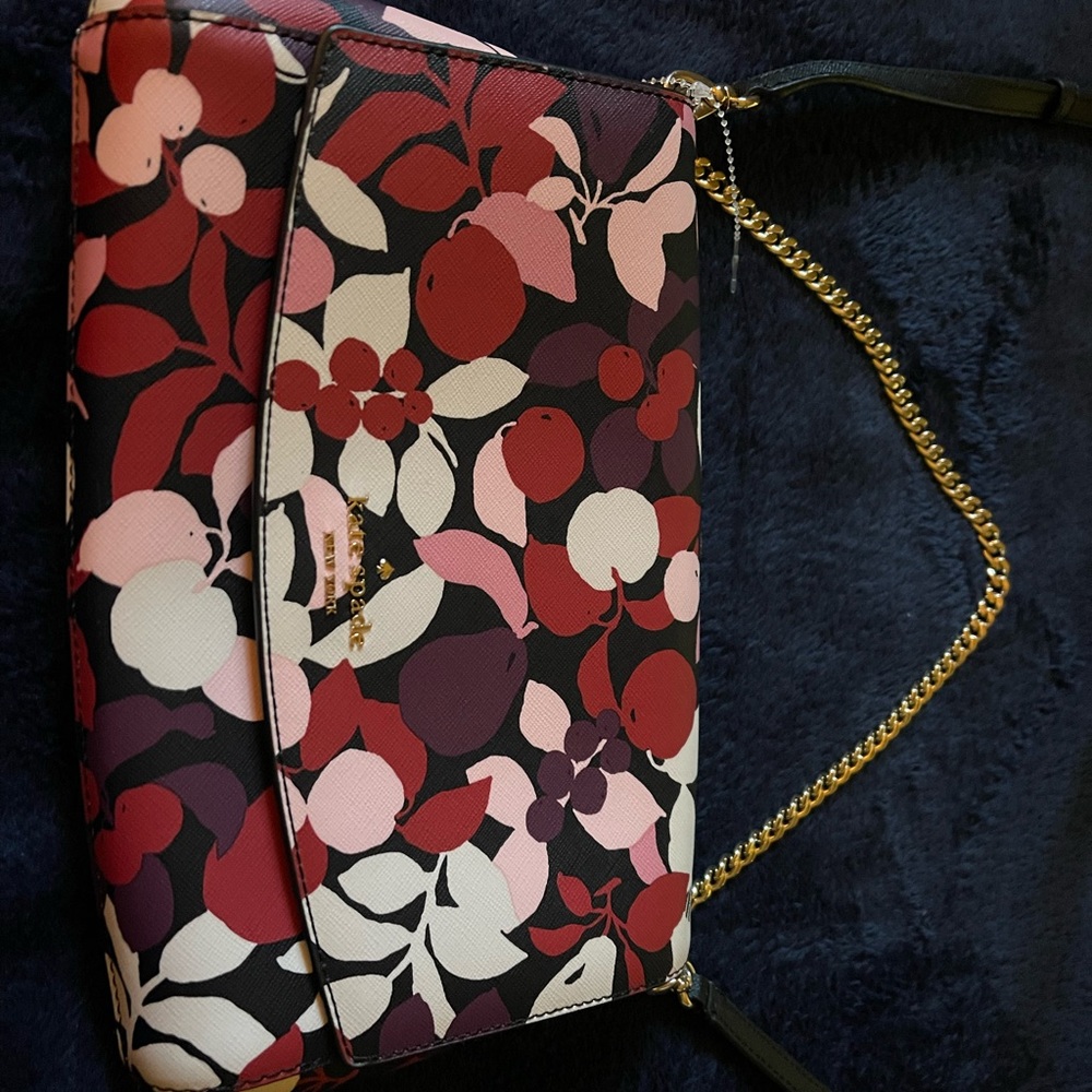 KATE SPADE GREER FRUIT FOLIAGE MULTI CROSSBODY
